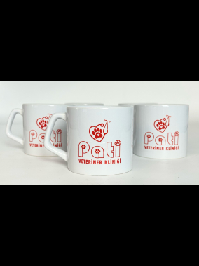 Porselen Süblimasyon Kısa Promosyon Kupa Bardak - Kutulu