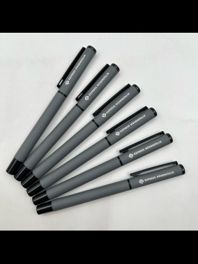 Kapaklı Rubber Gövde Metal Roller Kalem