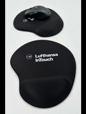 Addison 300152 Siyah Bileklikli Ekstra Kauçuk Kaplamalı Mouse Pad