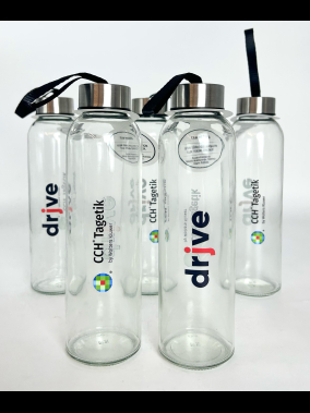 500 ml Cam Matara Şu Şişesi Kılıfsız