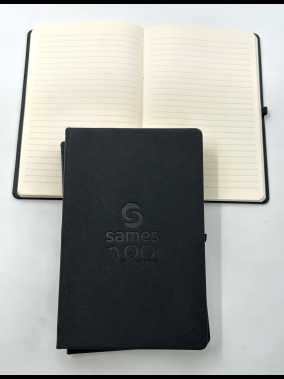 13 x 21 cm Termo PU Sert Kapaklı Tarihsiz Defter, 224 Sayfa, 80 gr Ivory Krem Çizgili İç Kağıt, Esnek Lastikli, Kalem Tutuculu