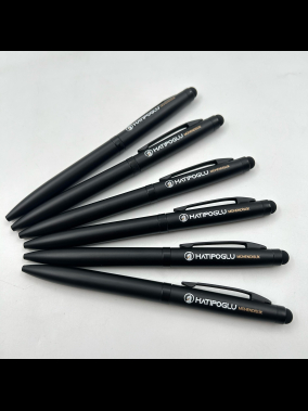 Metal Touchpen Çevirmeli Tükenmez Kalem