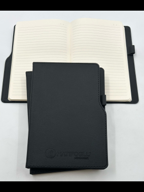 15 x 21 cm Termo Deri Sert Kapaklı Tarihsiz Defter 160 Sayfa 60 gr Holmen Krem İç Kağıt Çizgili Ekonomik Model