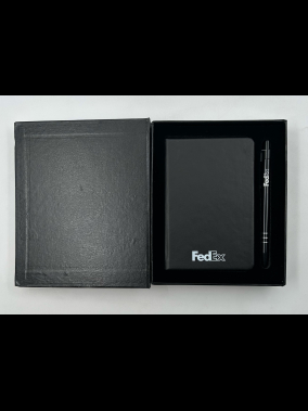 Metal Kalem & Cep Boy Termo Deri Defter Kutulu Hediye Seti