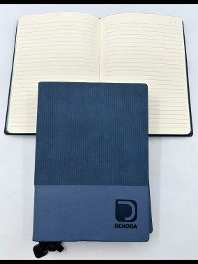 15 x 21 cm Yumuşak Termo Deri Kapaklı Tarihsiz Defter, 224 Sayfa, 80gr. Ivory Çizgili İç Kağıt, Renkli Kenarlı