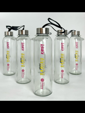 500 ml Cam Matara Şu Şişesi Kılıfsız