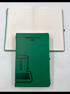 13 x 21 cm Termo Deri Kapaklı Tarihsiz Defter 224 Sayfa 80 gr Ivory Krem İç Kağıt Çizgili Kalem Tutuculu