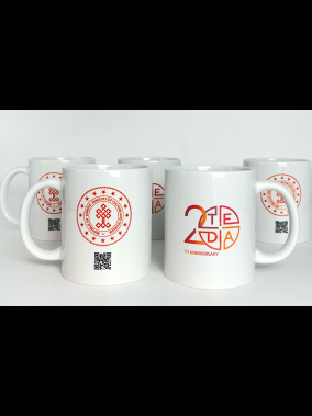 Porselen Süblimasyon Klasik Silindir Promosyon Kupa Bardak - Kutulu