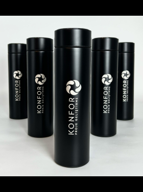 450 ML Isı Derecesi Gösteren Dijital Göstergeli Çelik Termos