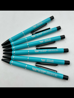 Basmalı Metal Tükenmez Kalem Roller Jel Refil