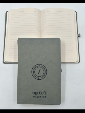 13 x 21 cm Termo Deri Kapaklı Ekonomik Defter 160 Sayfa 60 gr Holmen İç Kağıt Çizgili