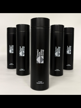 450 ML Isı Derecesi Gösteren Dijital Göstergeli Çelik Termos