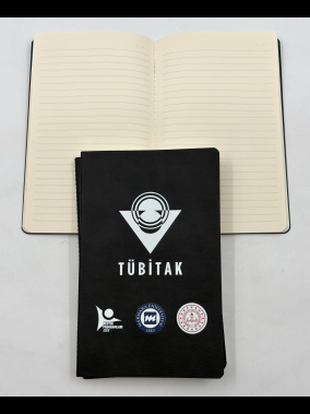 13 x 21 cm Termo Deri Terzi Dikişli Yumuşak Kapaklı Tarihsiz Defter, 80 Sayfa, 80gr. Ivory Çizgili İç Kağıt