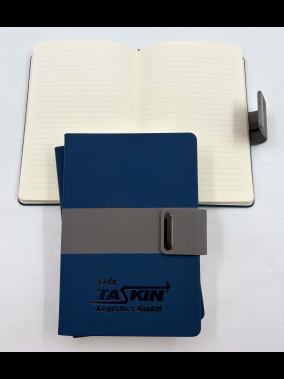 15 x 21 cm Termo Deri Kapaklı Tarihsiz Defter, 224 Sayfa, 80 gr. Ivory İç Kağıt,  Kalem Tutuculu, Mıknatıs Kilitli