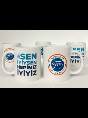 Porselen Süblimasyon Klasik Silindir Promosyon Kupa Bardak - Kutulu