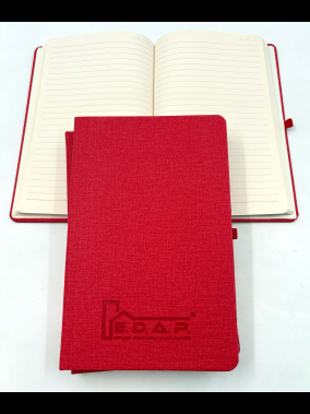 13 x 21 cm Termo PU Sert Kapaklı Tarihsiz Defter 160 Sayfa 55 gr Krem İç Kağıt Çizgili Lastikli Kalem Tutuculu Ekonomik Model