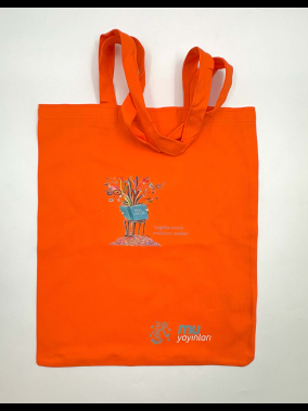 190gr Gabardin Pamuklu Renkli Kumaş Bez Çanta (35x40 cm) – 70 cm Askılı