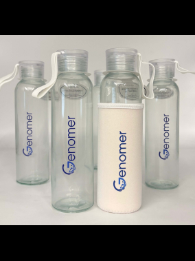 500ml Kılıflı Geri Dönüştürülmüş Cam Su Şişesi