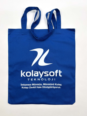 190gr Gabardin Pamuklu Renkli Kumaş Bez Çanta (35x40 cm) – 70 cm Askılı