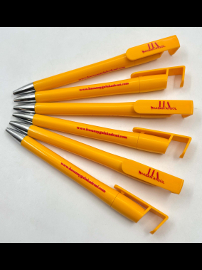 Telefon Standlı Plastik Tükenmez Kalem