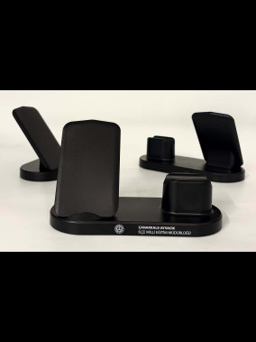 Wireless Kablosuz Şarj Standı (10W Hızlı Şarj, Lightning Girişli Kulaklık Yuvalı)