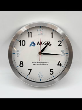  25 cm Alüminyum Duvar Saati