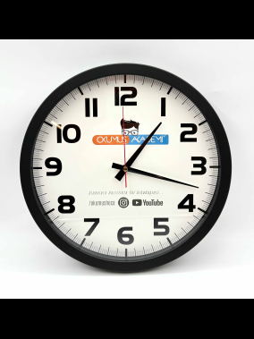 35 cm Plastik Duvar Saati - Siyah