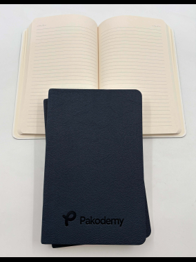 13 x 21 cm Yumuşak Termo Deri Kapaklı Tarihsiz Defter 160 Sayfa 60 gr Holmen Krem Çizgili