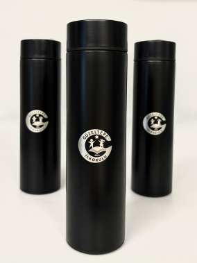 450 ML Isı Derecesi Gösteren Dijital Göstergeli Çelik Termos