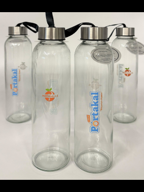 500 ml Cam Matara Şu Şişesi Kılıfsız