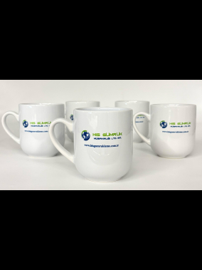 Porselen  Beyaz Bone Promosyon Kupa Bardak - Kutulu