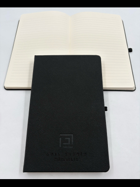 13 x 21 cm Termo PU Sert Kapaklı Tarihsiz Defter, 224 Sayfa, 80 gr Ivory Krem Çizgili İç Kağıt, Esnek Lastikli, Kalem Tutuculu