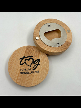 Bambu Yuvarlak Magnetli Açacak