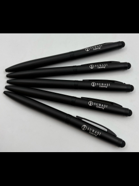 Metal Touchpen Çevirmeli Tükenmez Kalem