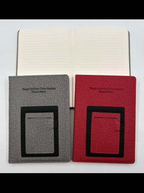 15 x 21 cm Termo PU Sert Kapaklı Tarihsiz Defter, 224 Sayfa, 70 gr Ivory Krem Çizgili İç Kağıt, Kart ve Telefon Bölmeli, Kalem Tutuculu