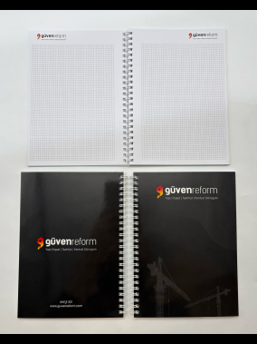 Özel Üretim Karton Kapak Spiralli Defter