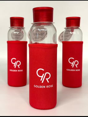 500ml Kılıflı Geri Dönüştürülmüş Cam Su Şişesi