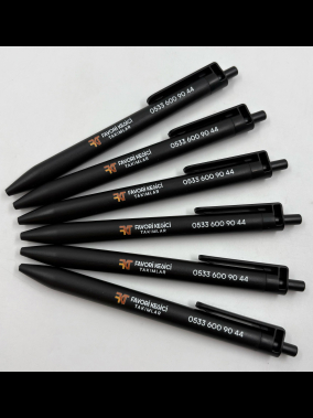 Plastik Basmalı Tükenmez Jel Kalem