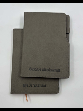 15 x 21 cm Termo Deri Sert Kapaklı Tarihsiz Defter 160 Sayfa 60 gr Holmen Krem İç Kağıt Çizgili Ekonomik Model