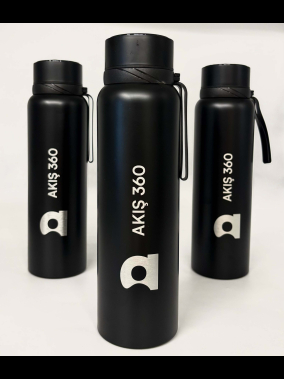 1000 ml Dijital Isı Göstergeli Paslanmaz Çelik Termos