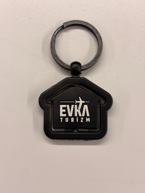 Döner Ev Şeklinde Metal Anahtarlık