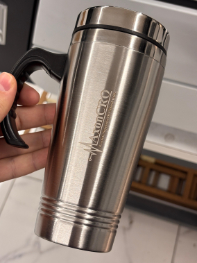 450 ml Saplı Paslanmaz Çelik Termos Bardak