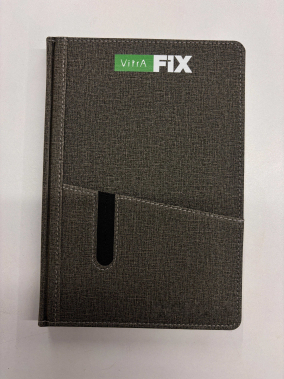 17 x 24 cm Termo PU Sert Kapaklı Günlük Tarihli Ajanda 336 Sayfa 70 gr Ivory Krem Kart ve Telefon Bölmeli Kalem Tutuculu