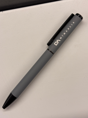 Çevirmeli Rubber Gövde Metal Tükenmez Kalem