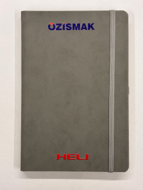 13 x 21 cm Termo PU Sert Kapaklı Tarihsiz EKONOMİK Defter, 160 Sayfa, 60 gr Holmen Krem Çizgili İç Kağıt, Esnek Kapak Lastikli, Kalem Tutuculu