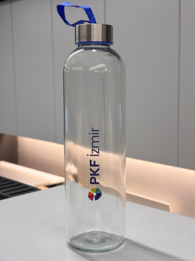 750 ML H2o Kılıflı Cam Matara