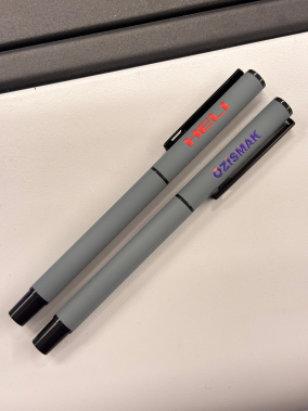 Kapaklı Metal Roller Kalem Süper Jel Refil