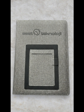 15 x 21 cm Termo PU Sert Kapaklı Tarihsiz Defter, 224 Sayfa, 70 gr Ivory Krem Çizgili İç Kağıt, Kart ve Telefon Bölmeli, Kalem Tutuculu