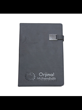 13 x 21 cm Termo PU Sert Kapaklı Metal Tokalı Defter 160 Sayfa 70 gr Krem İç Kağıt Çizgili Renkli Kenarlı