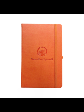 13 x 21 cm Termo PU Sert Kapaklı Tarihsiz EKONOMİK Defter, 160 Sayfa, 60 gr Holmen Krem Çizgili İç Kağıt, Esnek Kapak Lastikli, Kalem Tutuculu